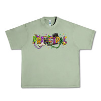 Oil Green mardi gras principal Urban Heavy Tee - texasbilliewilder