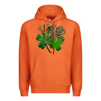 Carrot leopard shamrock Premium Hoodie - FaDigitalArtStudio