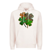 Leopard Shamrock Premium Hoodie | Teevron