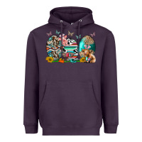 Plum easter easter eggs Heavyweight Hoodie - CowhideDigitalArt