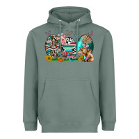Sage easter easter eggs Heavyweight Hoodie - CowhideDigitalArt