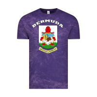 Cloud Purple Bermuda Coat of Arms Souvenir Gift Flag Bermudian Vintage Tee - trangStudio