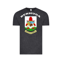 Vintage Black Bermuda Coat of Arms Souvenir Gift Flag Bermudian Vintage Tee - trangStudio