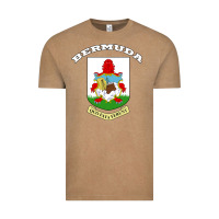 Vintage Coffee Bermuda Coat of Arms Souvenir Gift Flag Bermudian Vintage Tee - trangStudio