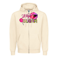 Sandshell hey sugar valentine's day Zipper Hoodie - FaDigitalArtStudio