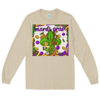Mushroom Mardi Gras Fleur De Lis tumbler Long Sleeve Tee - HowdyJamesFarm
