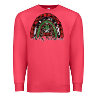 Cardinal Merry Christmas rainbow Premium Sweatshirt - CowhideDigitalArt