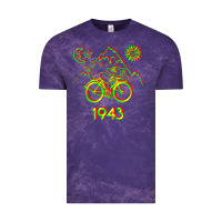 Cloud Purple Bicycle Day 1943 LSD Acid Hofmann Trip Vintage Tee - trangStudio