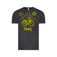 Vintage Black Bicycle Day 1943 LSD Acid Hofmann Trip Vintage Tee - trangStudio