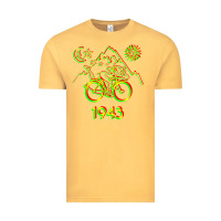 Vintage Mustard Bicycle Day 1943 LSD Acid Hofmann Trip Vintage Tee - trangStudio
