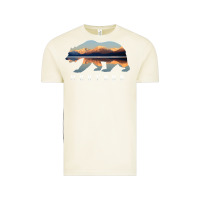 Vintage Arctic Montana Bear with Glacier National Park Lake Image Souvenir Vintage Tee - trangStudio