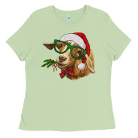 Matcha christmas goat Ladies Tee - RanaPortraitStore