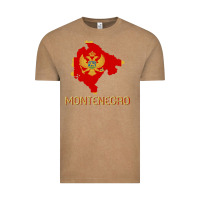 Vintage Coffee Montenegrin Flag  Montenegro Vintage Tee - trangStudio