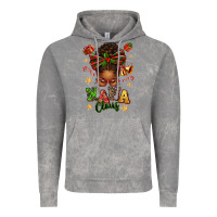 Cloud Rock Nana Claus Afro Messy Bun Vintage Hoodie - texasbilliewilder