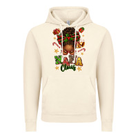 Vintage Artic Nana Claus Afro Messy Bun Vintage Hoodie - texasbilliewilder
