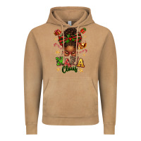 Vintage Camel Nana Claus Afro Messy Bun Vintage Hoodie - texasbilliewilder