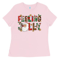 Bubblegum Pink Feeling Jolly Ladies Tee - NancyCooperArtShop