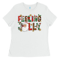 White Feeling Jolly Ladies Tee - NancyCooperArtShop