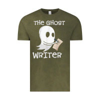 Vintage Olive ghost writer ghoul author halloween trick or treat novelist t shirt Vintage Tee - trangStudio