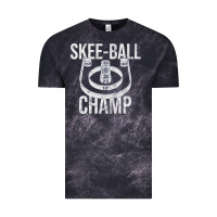 Cloud Black Distressed Skeeball - Skee-ball Champ - Traveling Carnival Vintage Tee - trangStudio