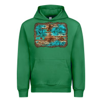 Emerald western turquoise stone aztec tiger pattern background Urban Hoodie - Artiststas