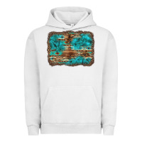 Pigment Lunar Rock western turquoise stone aztec tiger pattern background Urban Hoodie - Artiststas