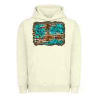 Pigment Pistachio western turquoise stone aztec tiger pattern background Urban Hoodie - Artiststas