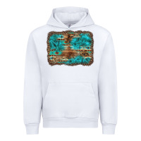 White western turquoise stone aztec tiger pattern background Urban Hoodie - Artiststas