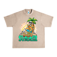 French Oak Hello summer skeleton Urban Heavy Tee - NancyCooperArtShop