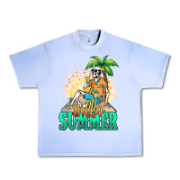 Grape Ice Hello summer skeleton Urban Heavy Tee - NancyCooperArtShop