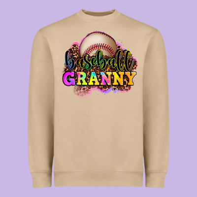 Baseball Granny Heavyweight Sweatshirt Designed By Oliviacreatesart
