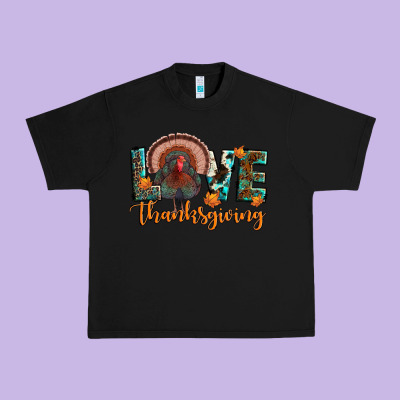 Love Thanksgiving Urban Heavy Tee Designed By Jahusdesignshop