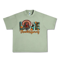 Oil Green love thanksgiving Urban Heavy Tee - JahusDesignShop