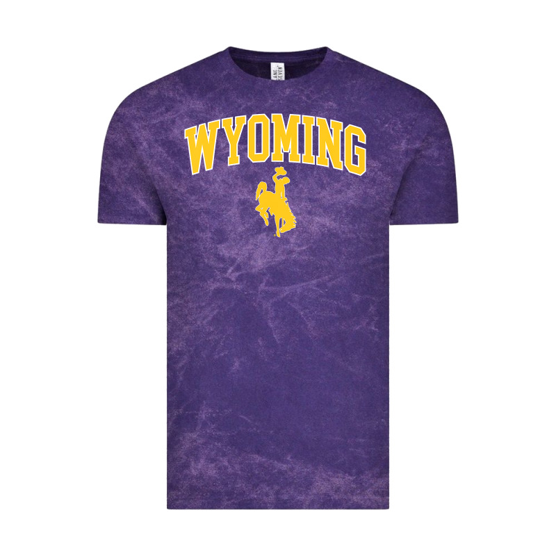 Kids Wyoming Cowboys Apparel Fan Favorite Brown Arch Vintage Tee by trangStudio | Teevron