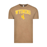 Vintage Coffee Kids Wyoming Cowboys Apparel Fan Favorite Brown Arch Vintage Tee - trangStudio