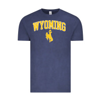 Vintage Denim Kids Wyoming Cowboys Apparel Fan Favorite Brown Arch Vintage Tee - trangStudio