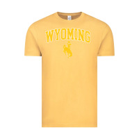 Vintage Mustard Kids Wyoming Cowboys Apparel Fan Favorite Brown Arch Vintage Tee - trangStudio