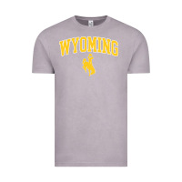 Vintage Zinc Kids Wyoming Cowboys Apparel Fan Favorite Brown Arch Vintage Tee - trangStudio