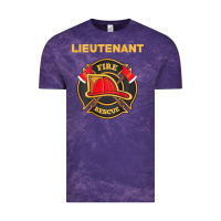 Cloud Purple fire rescue lieutenant department  for firefighters Vintage Tee - trangStudio