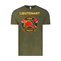 Vintage Olive fire rescue lieutenant department  for firefighters Vintage Tee - trangStudio