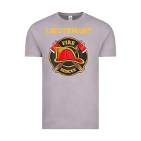 Fire Rescue Lieutenant Department  For Firefighters Vintage Tee | Teevron