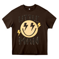 Chocolate Brown little man Heavy Core Tee - MaliasSmallBusiness
