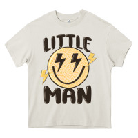 Cream little man Heavy Core Tee - MaliasSmallBusiness