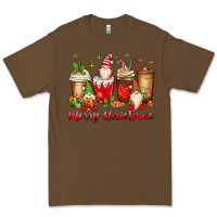 Cacao merry christmas gnomes coffee cups Premium Tee - MaliasSmallBusiness