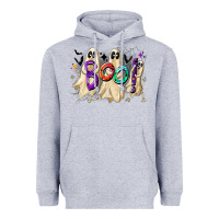 Heather Grey boo Heavyweight Hoodie - CowhideDigitalArt