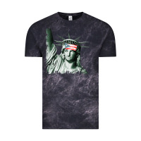Cloud Black Puerto Rico Resiste Statue of Liberty Puerto Rican Flag Vintage Tee - trangStudio