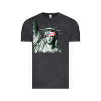 Vintage Black Puerto Rico Resiste Statue of Liberty Puerto Rican Flag Vintage Tee - trangStudio