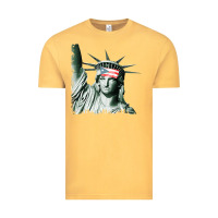 Vintage Mustard Puerto Rico Resiste Statue of Liberty Puerto Rican Flag Vintage Tee - trangStudio