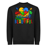Black different is beautiful autism Heavyweight Sweatshirt - OliviaCreatesArt