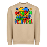 Mushroom different is beautiful autism Heavyweight Sweatshirt - OliviaCreatesArt
